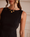 Rückenfreies Minikleid Schwarz