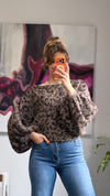 Leo Strickpullover mit Ballonärmeln