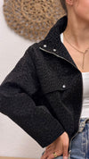 Leo-Blouson in Dunkelgrau/Schwarz