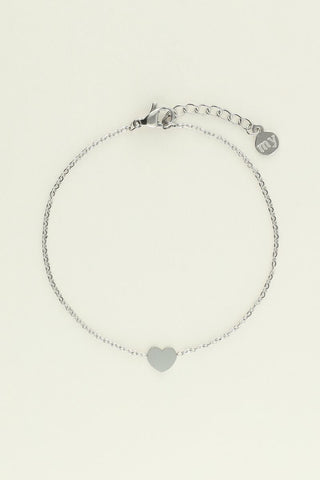 Armband mit kleinem Herz Silber