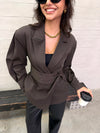 Blazer mit Gürtel