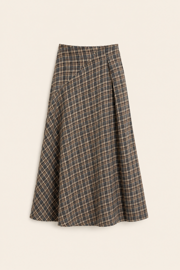 Karierter Maxi-Rock