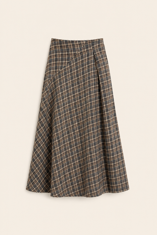 Karierter Maxi-Rock