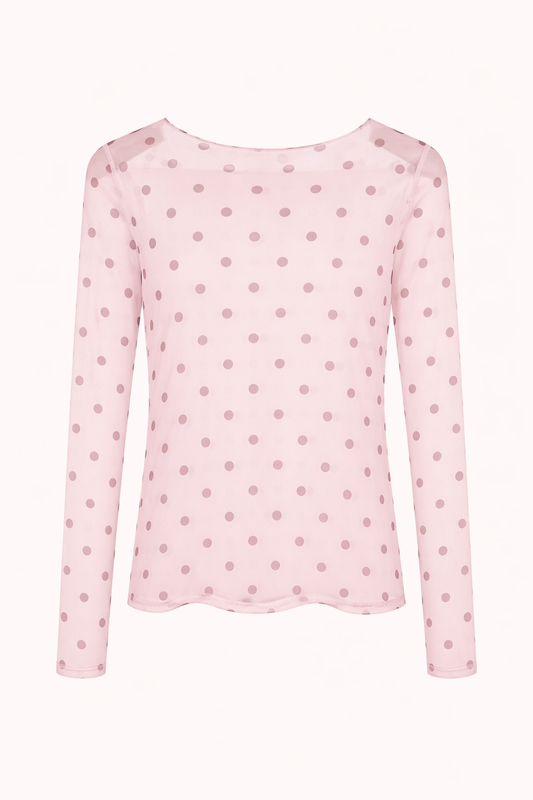 Mesh Longsleeve Dots