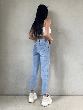 Mom Jeans blau