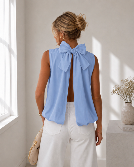 Rückenfreie Bluse