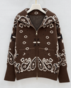 Strickjacke mit Paisley-Muster