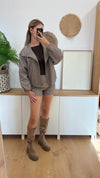 Karierte Blouson Jacke
