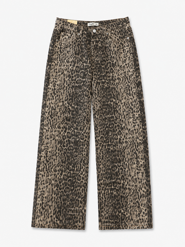 Leo Hose Wide Leg braun