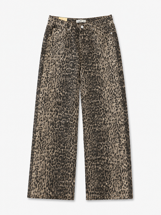Leo Hose Wide Leg braun