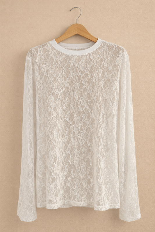 Oversized Spitzen Longsleeve Karla