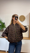 Leo Steppjacke mit Kontraststreifen