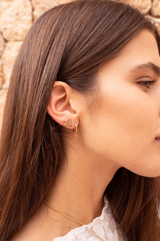 Ohrringe mit kleinem Stern