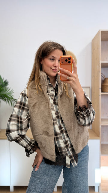 Faux-Fur Weste