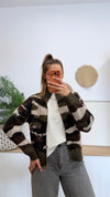 Camouflage Strickjacke