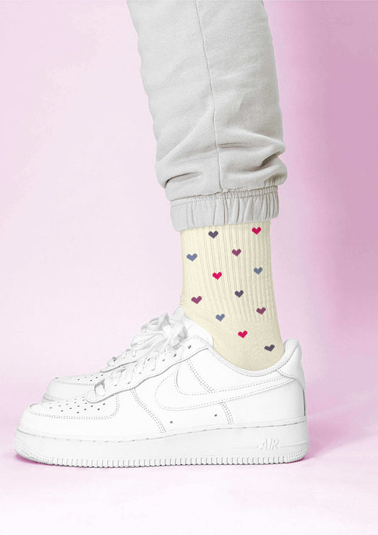Colour Hearts - Tennis Socken : 39-42