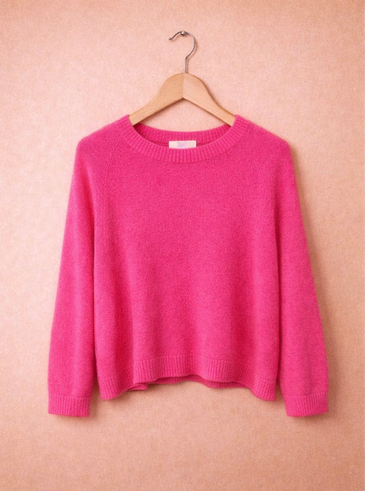 Baby Alpaka Pullover pink