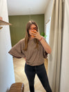 Basic Line Fledermausarm Shirt
