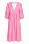 Musselinkleid Candy Stripe beere