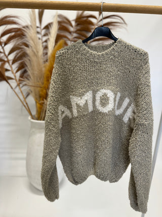 Pullover AMOUR - Beige