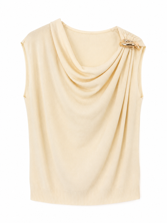 Top Drapé En Maille