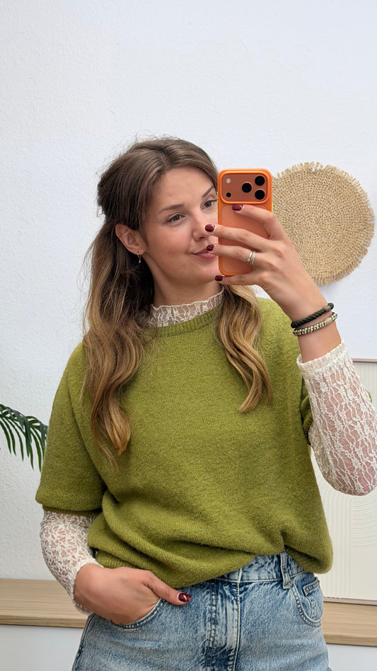 Baby Alpaka 3/4 Pullover
