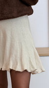 Weich fallender Strickrock mit Volants