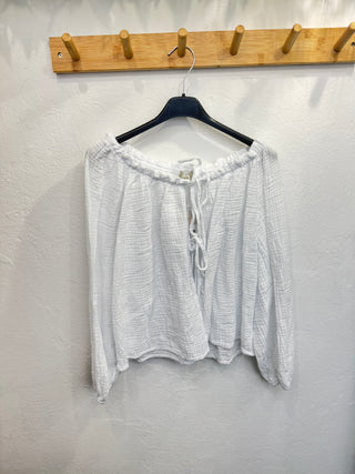 Musselinbluse mit Schleifen