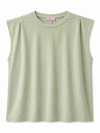 Basic Shirt mit Schulterpolstern