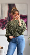 Leo Strickpullover mit Ballonärmeln