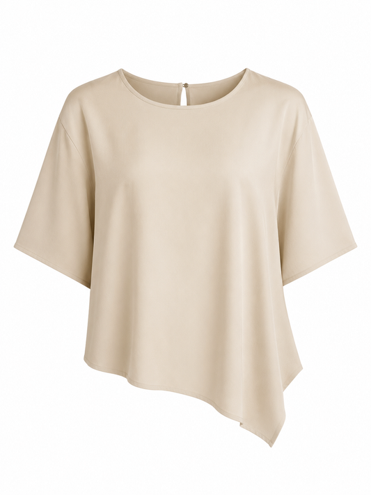 Asymmetrische Shirt mit fließendem Fall