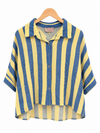 Musselinbluse 3/4 Arm Big Stripe