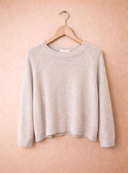 Baby Alpaka Pullover beige