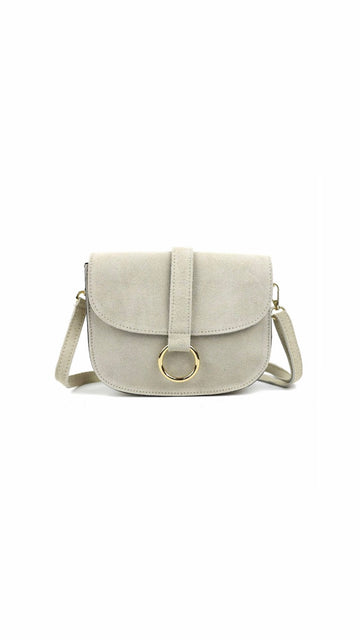Wildleder Tasche Creme