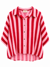 Musselinbluse 3/4 Arm Big Stripe