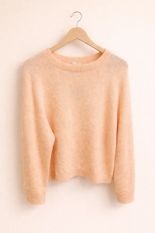 Baby Alpaka Pullover Aprikot
