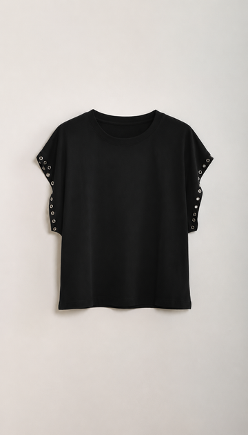T-Shirt mit Nieten