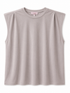Basic Shirt mit Schulterpolstern