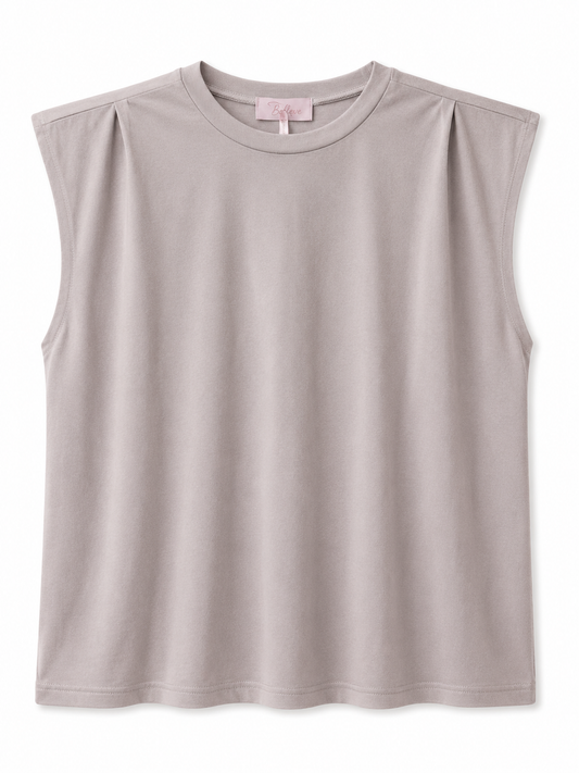 Basic Shirt mit Schulterpolstern