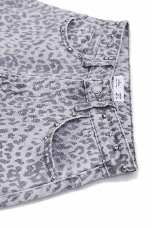 Leo Cargo Jeans mit Nieten-Details