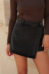Skort Jeans schwarz