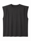 Basic Shirt mit Schulterpolstern