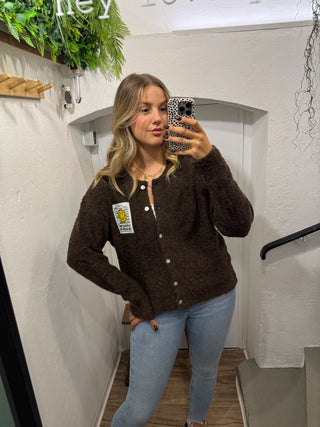 Cardigan Smiley Braun