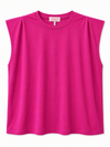 Basic Shirt mit Schulterpolstern