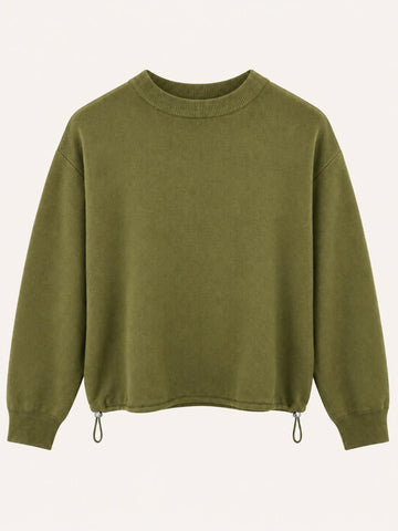 Sweater mit verstellbarem Saum