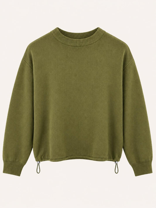 Sweater mit verstellbarem Saum