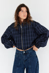Karierte Blouson Jacke