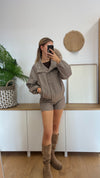 Karierte Blouson Jacke