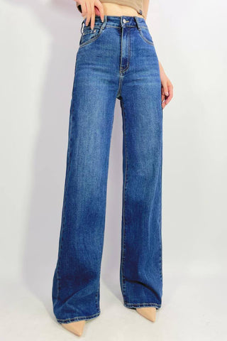 High Waist Jeans, Straight Leg