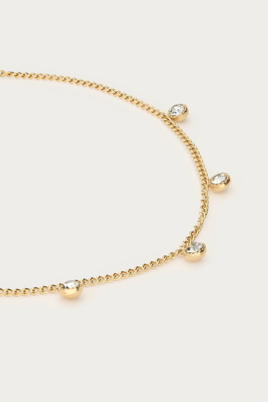 Armband mit fünf Strasssteinen